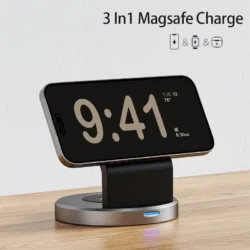 3 In 1 Magnetic Wireless Charger Stand For iPhone 13 14 15 16 Pro Max iWatch…