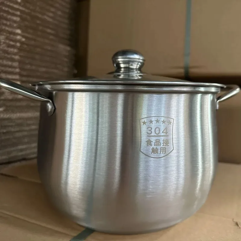 Stock Pot Stainless Steel Household Thickening Large Capacity Soup Porridge… - Image 2