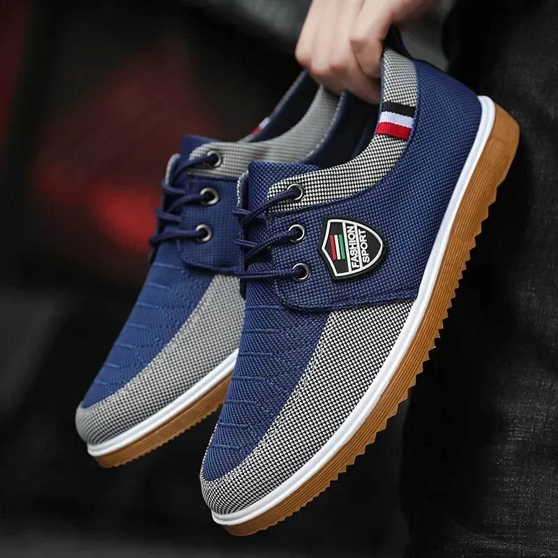 Best Selling Men's casual shoes Vulcanized Work loafers Mesh Lightweight Man sports shoes Canvas Shoes for Men - Image 7