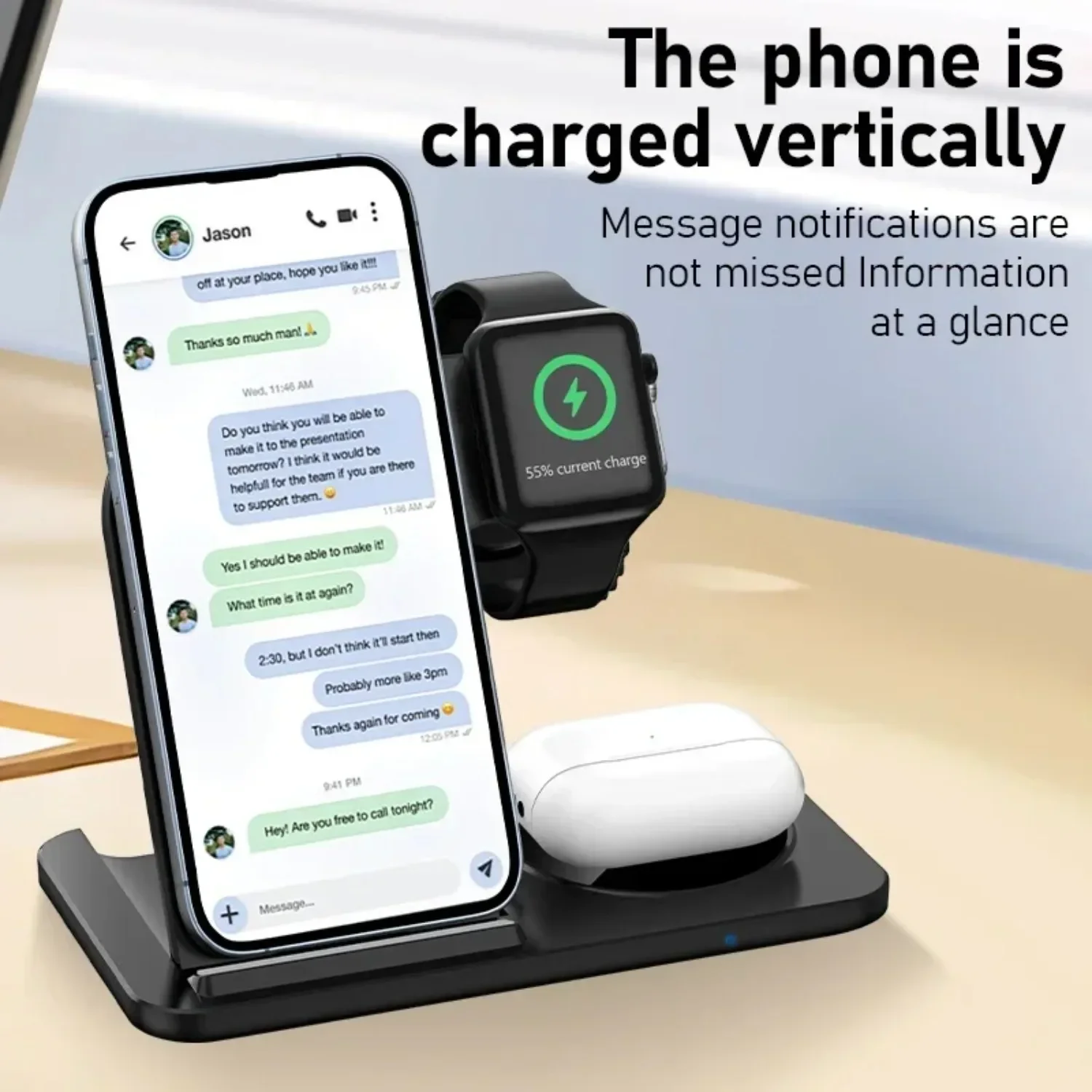 3 in 1 Wireless Charging Station for Magsafe Charger Stand Fast Magnetic Wireless… - Image 31