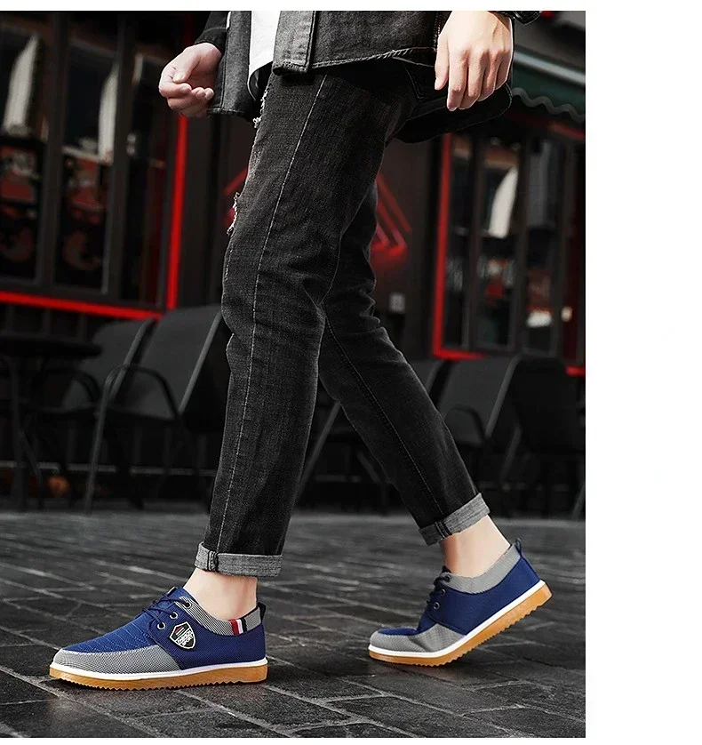 Best Selling Men's casual shoes Vulcanized Work loafers Mesh Lightweight Man sports shoes Canvas Shoes for Men - Image 6