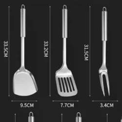 Kitchen Cookware Cooking Utensils Stainless Steel Shovel Soup Spoon Turner…