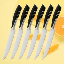 1/4/6/8 German High Carbon Stainless Steel Steak Knife Set Table Knife And Table…