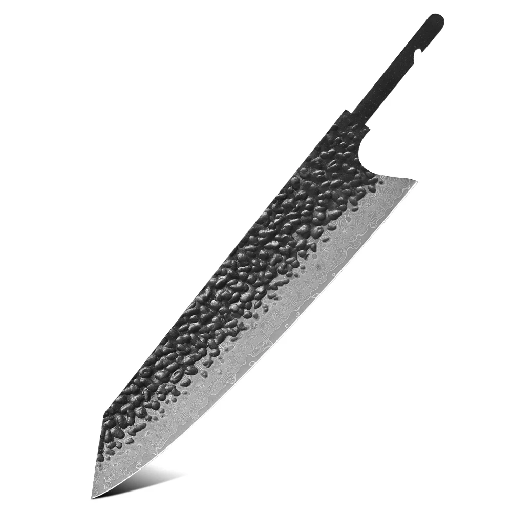 TURWHO 1-10 Pieces Japanese Chef Knife Blank Blade DIY Damascus Steel VG10 Core… - Image 16