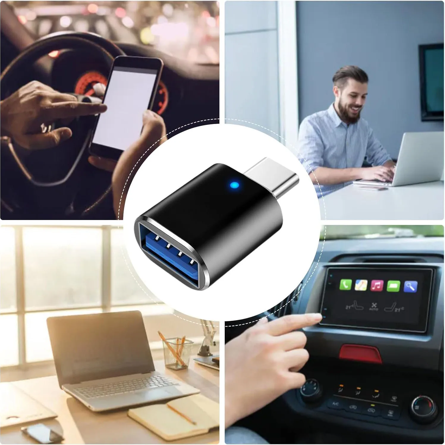 8-piece adapter set, usb female to Type-C male adapter, USB-C to usb converter… - Image 3