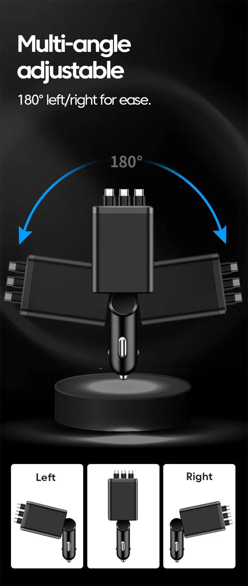 7 In 1 Quick Phone Charger 148W PD Type C Dual USB Phone Charger Digital Voltmeter… - Image 15