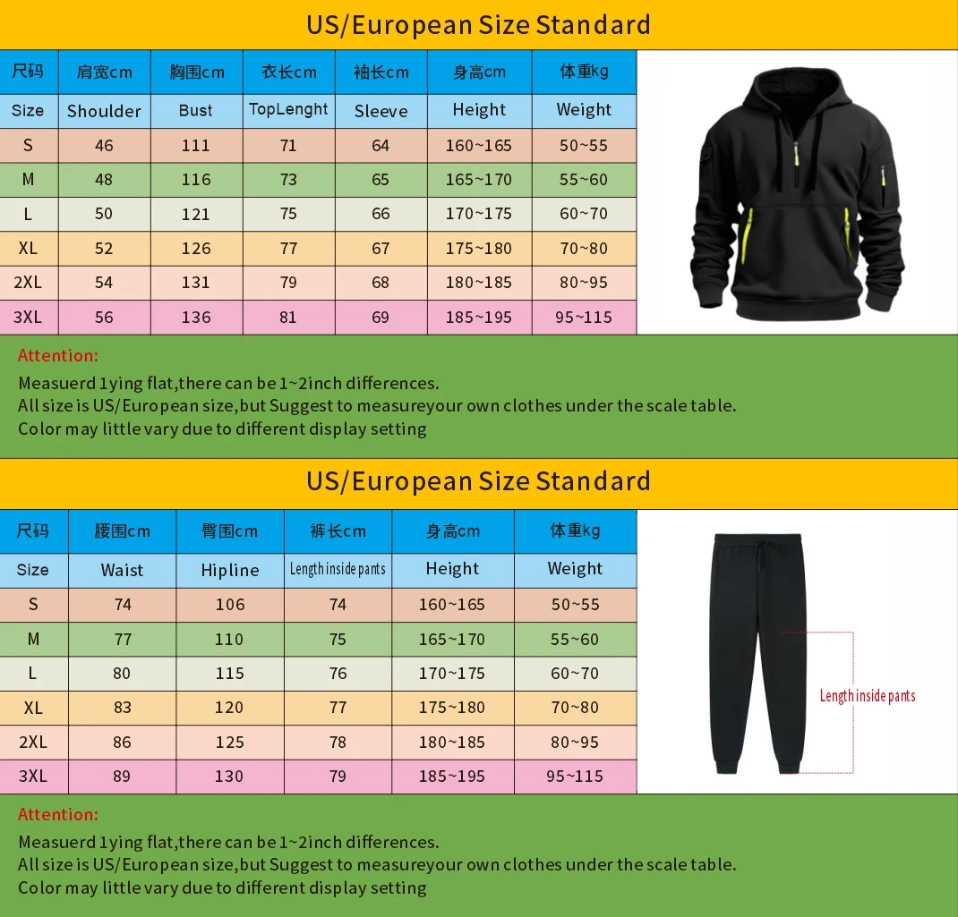 2024 Sports Tracksuit Jogging Men's Clothing Casual Sweatshirt Suit Sweatshirts… - Image 16