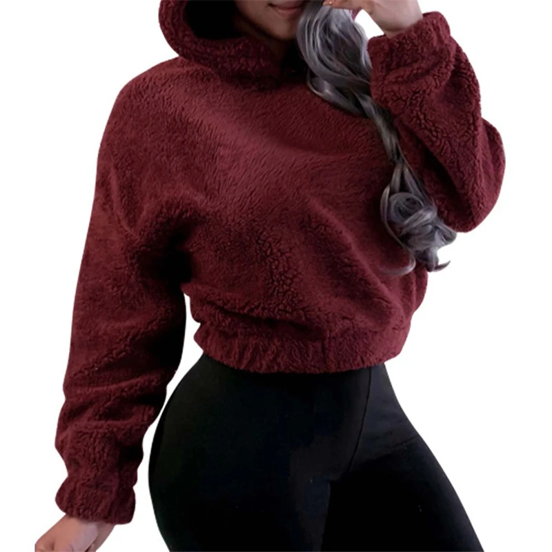 Winter Korean Fashion Bear Ears Cute Loose Hoodie Fluffy Hooded Warm Sweatshirt… - Image 11