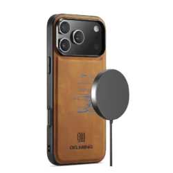 Magnetic Genuine Leather Case for iPhone 18 & 17 Series – MagSafe Compatible