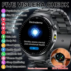 HealthWear ECG Fitness Smartwatch – IP68, Heart Rate & Wellness Tracking