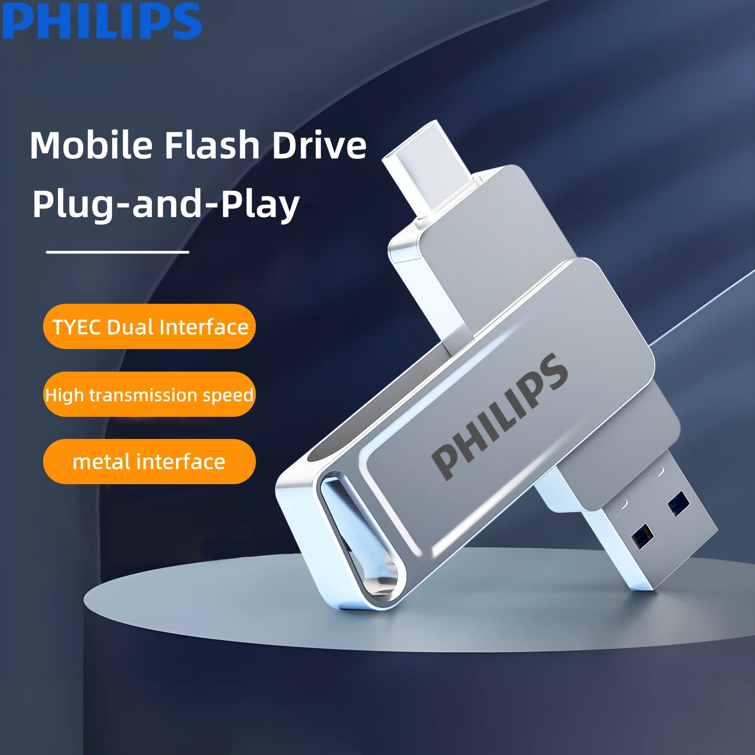Philips 256GB 3.2 USB Flash Drive Metal High Speed Pen Drive 128GB Waterproof…