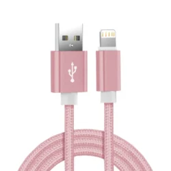 Metal Nylon Braided USB Charger Cable for iPhone 14 8 7 6S Plus X XR XS 11 12 13…