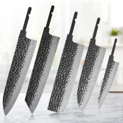 TURWHO 1-5 Pieces Japanese Chef Knives Blank Blade DIY Damascus Steel VG10 Kitchen…