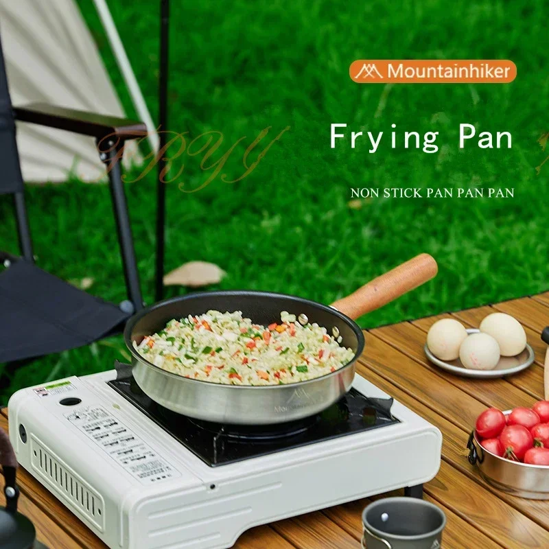 MOUNTAINHIKER Outdoor Camping Fry Pan Non-stick Frying Pan Breakfast Pancake Pot… - Image 2