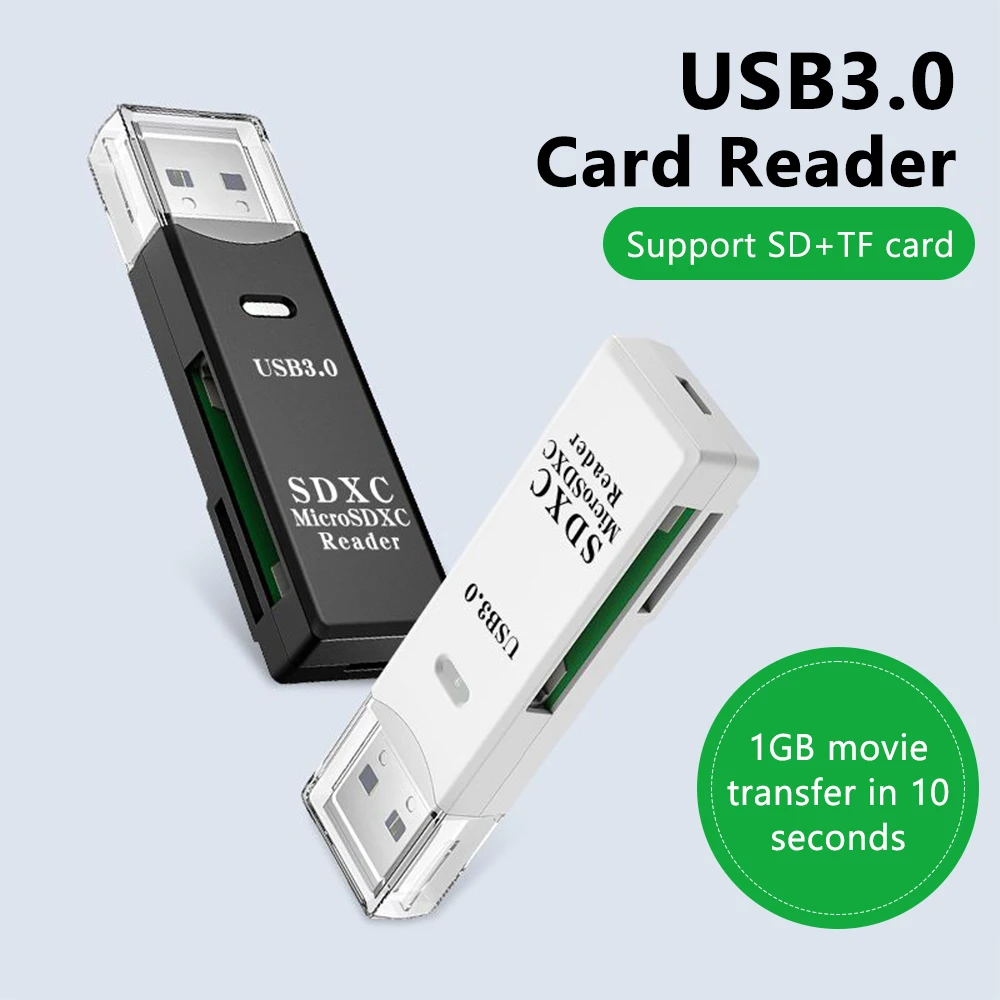 2 in 1 USB 3.0 Card Reader Micro TF sd card Reader usb adapter High Speed… - Image 2