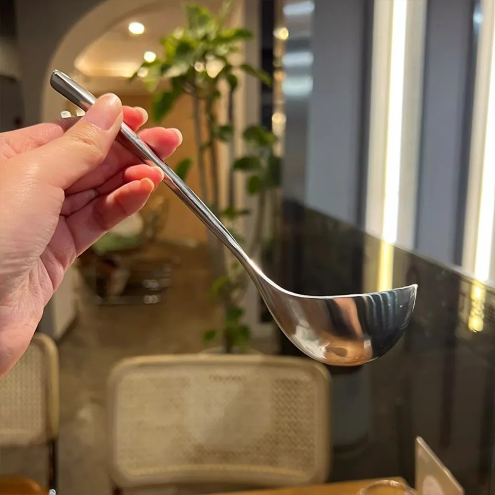 Cooking Utensils Stainless Steel Stainless Steel Spoon Thicken Long Handle Rice… - Image 2