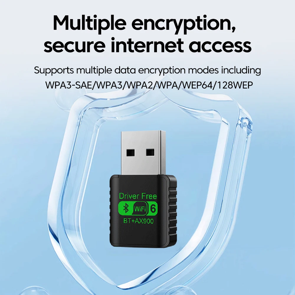 WiFi 6 AX900 Bluetooth 5.4 WiFi USB Adapter Wireless Network Card 2.4G&5GHz… - Image 6