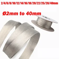 Braided Ground Strap Grounding Tinned Copper Flat Braid 2mm to 40mm Shielding…