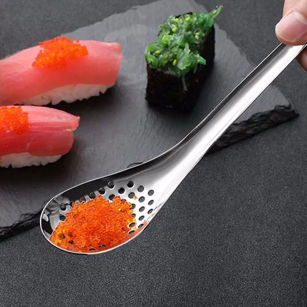Home Stainless Steel Strainer Cooking Colander Kitchen Gadgets Caviar Spoon… - Image 4