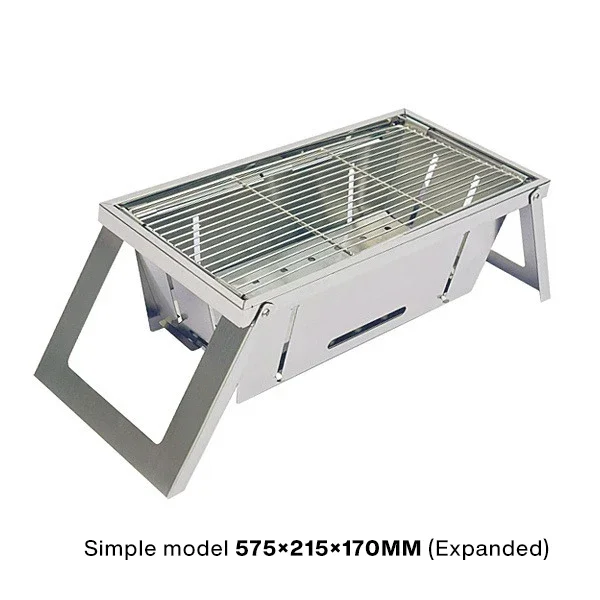 Stainless Steel Folding Barbecue Grill For Home And Outdoor Charcoal Kebabs… - Image 18