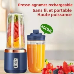 Portable Blender Bottle Electric 6 Blades Multifunction Juice Blender Fresh Juice…