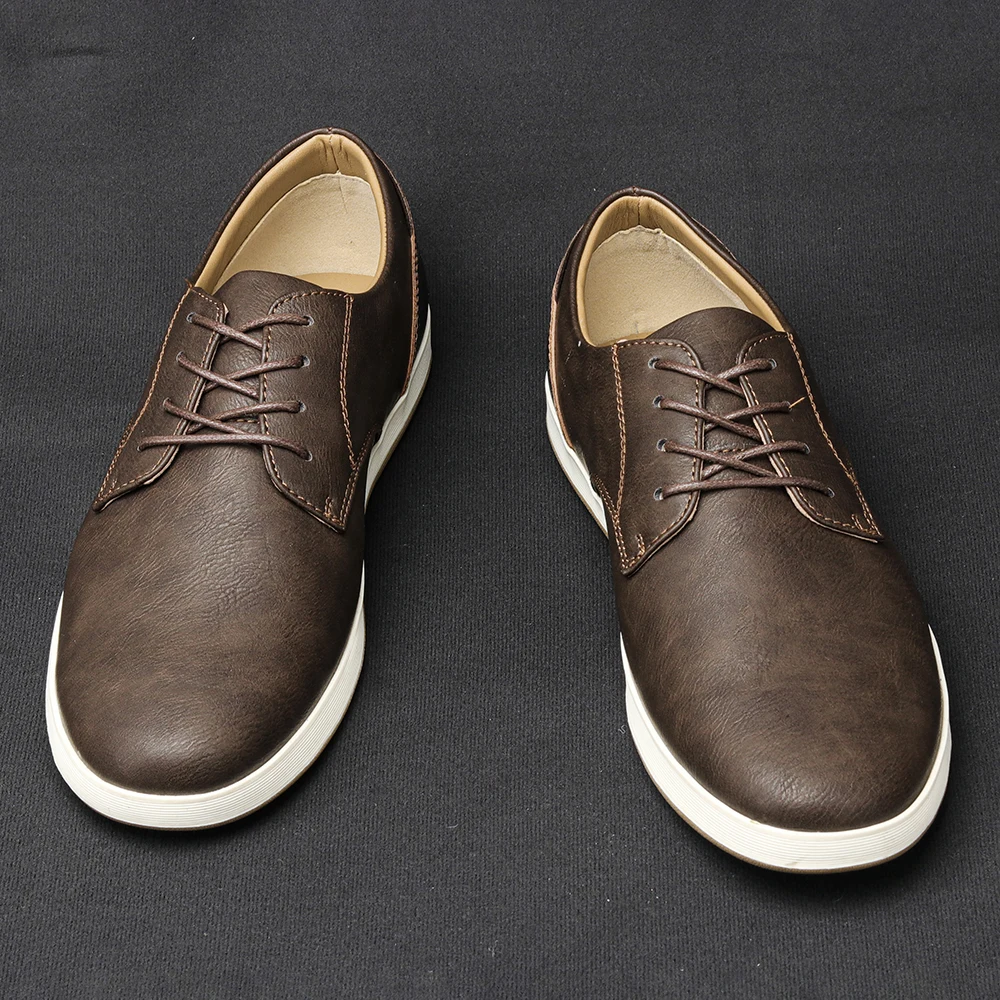 7-13 men shoes fashion comfortable 2024 brand casual shoes leather men - Image 2