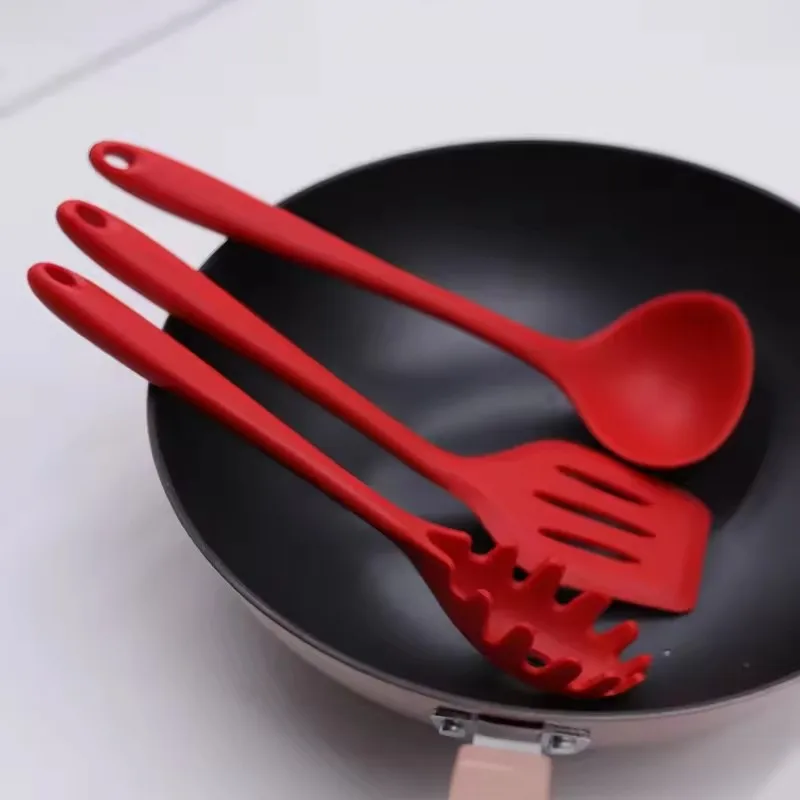 10 Pcs/Set Silicone Kitchen Utensils Set Non-Stick Silicone Tong Spoon Spatula… - Image 4