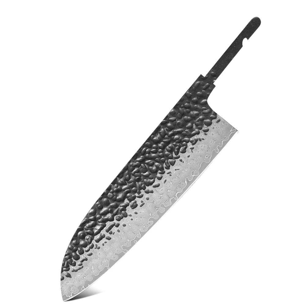 TURWHO 1-10 Pieces Japanese Chef Knife Blank Blade DIY Damascus Steel VG10 Core… - Image 14
