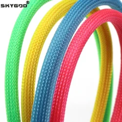 1/5/10M PET Braided Wire Sleeve 2 4 6 8 10 12 16 20 25 30 40mm Tight High Density…