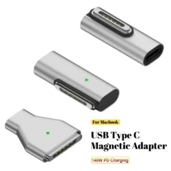 Type-C Female to Magsafe 3 Converter 140W USB-C Magnetic Adapter Connector Laptop…