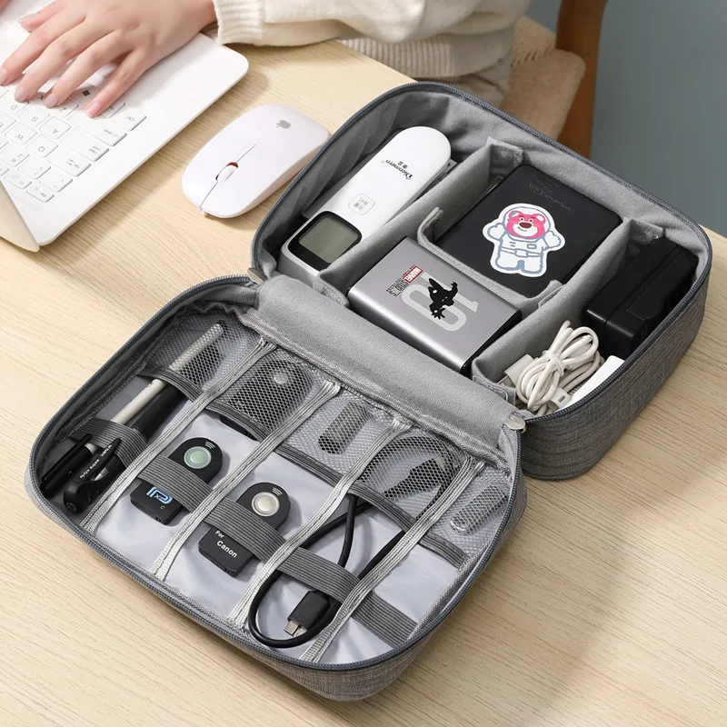 Cable Storage Bag Waterproof Digital Electronic Organizer Portable USB Data Line… - Image 5
