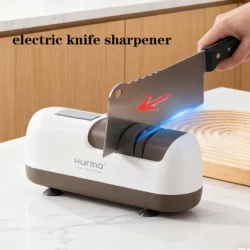 4-Stage Electric Knife Sharpener Professional Kitchen Knife & Scissors Sharpener…
