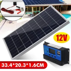 20W/H Solar Panel Kit Complete12V Polycrystalline Power Portable Outdoor…