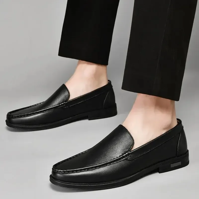 Genuine Leather Men's Shoes Classics Business Dress Shoes Moccasins Slip on Loafers Driving Shoes for Men Casual Shoe Big SIze48 - Image 5