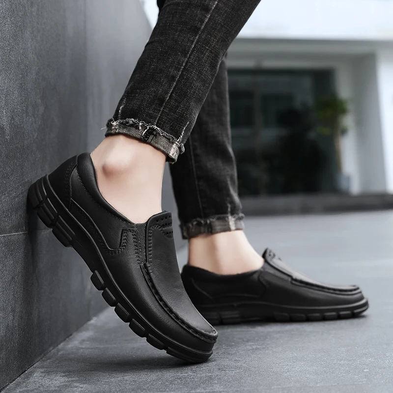 Chef shoes four seasons new anti slip oil resistant plus size business casual men's work EVA shoes fashion comfort soft soled - Image 4