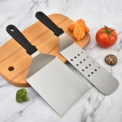 Kitchen Stainless Steel Scraper Cooking Spatula Barbecue Spatula Plate Barbecue…
