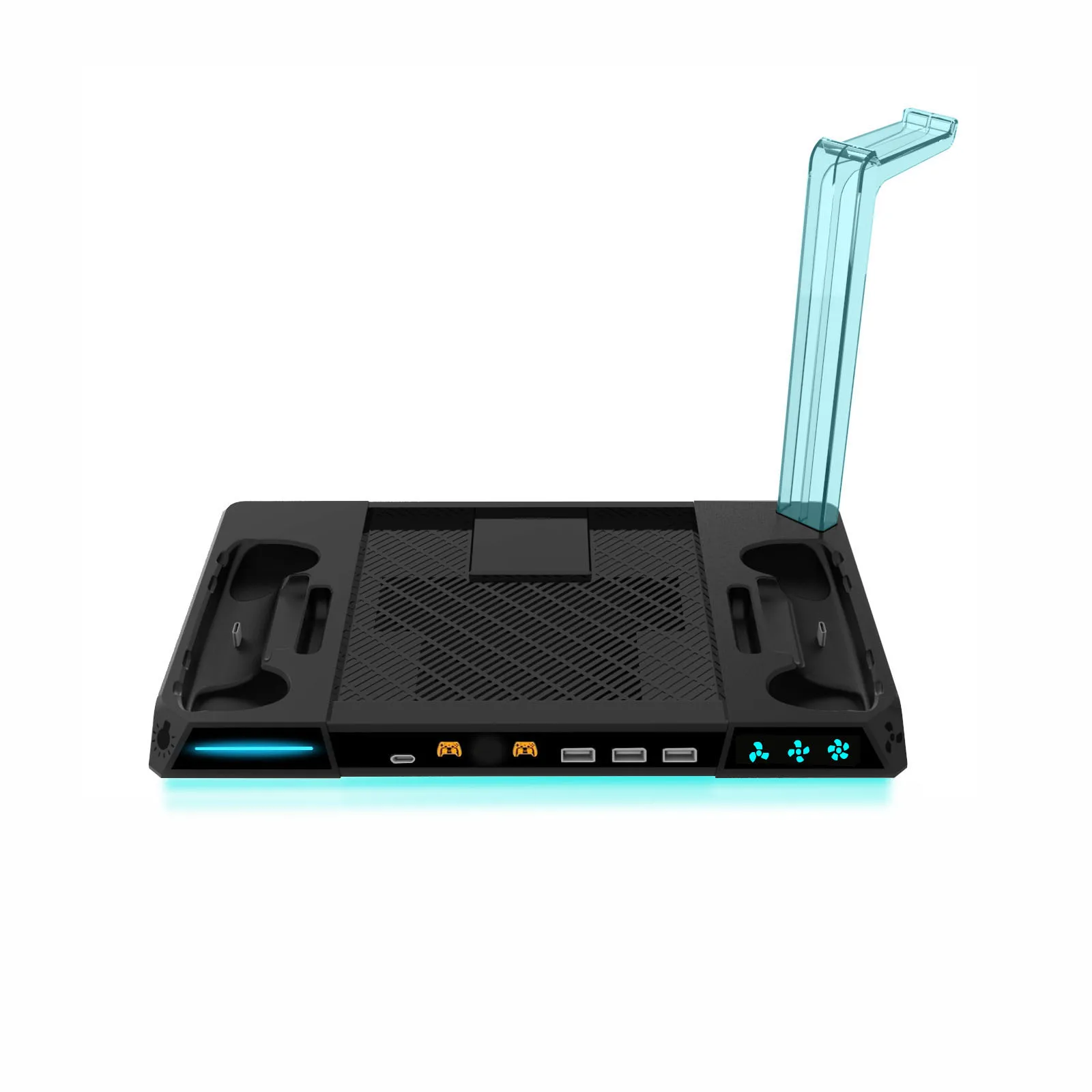 Charging Dock for Steam Machine with 3-Speed Cooling Fan RGB Lights 2 Controller… - Image 11