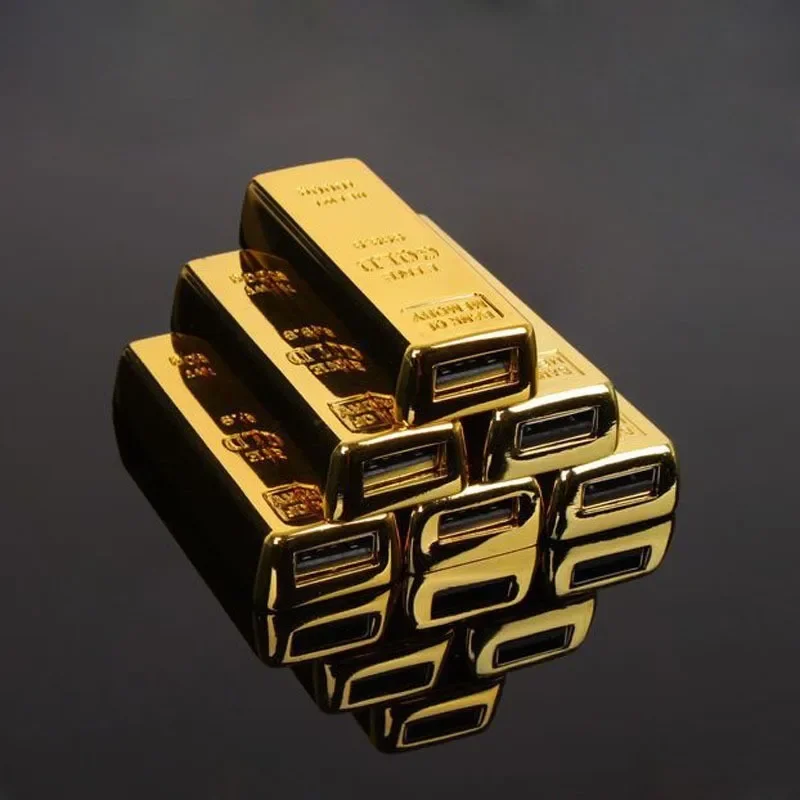 NEW Metal Bullion Gold Bar USB2.0 Flash Drive 128GB Novelty USB Stick 64GB Golden… - Image 5