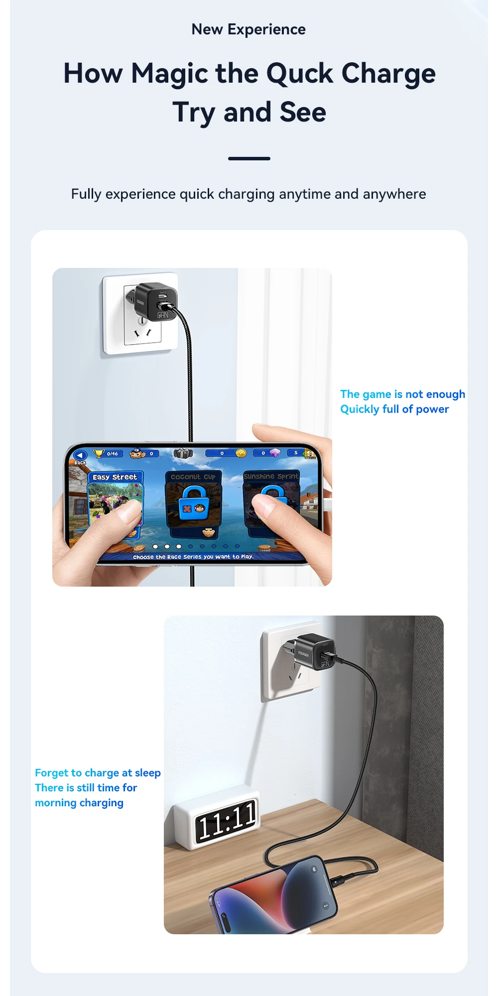 Essager 20W GaN USB Type C Charger PD Fast Charge Phone QC 3.0 Quick Chargers For… - Image 18