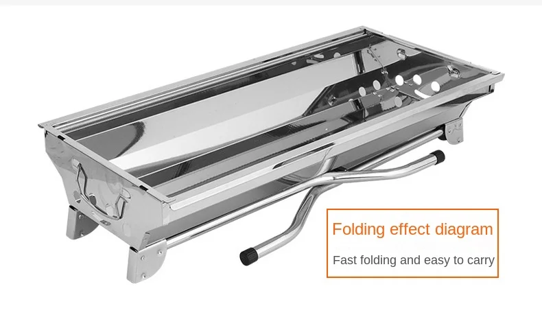Household Barbecue Outdoor Thickened Stainless Steel Grill BBQ Wood Charcoal Grill… - Image 19