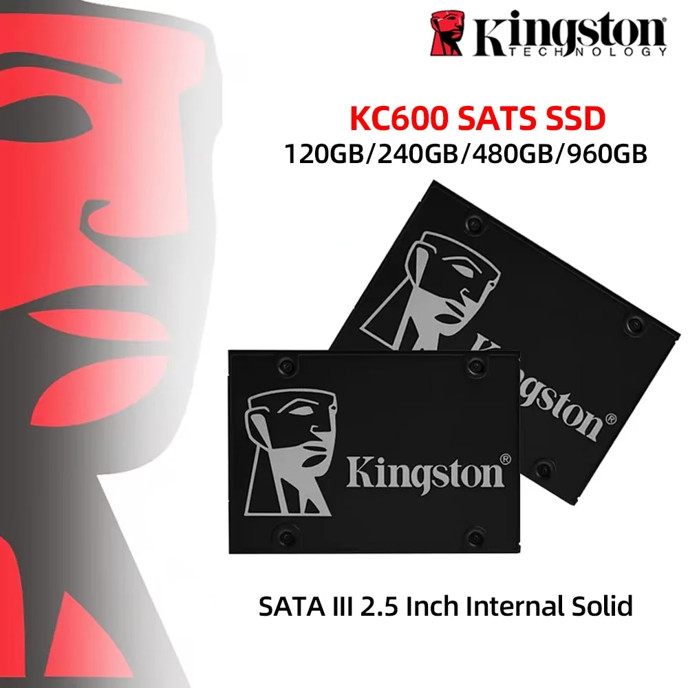 Kingston KC600 SSD 1TB 256GB 512GB 2TB SATA 3 2.5 Inch Internal Solid State Drive…