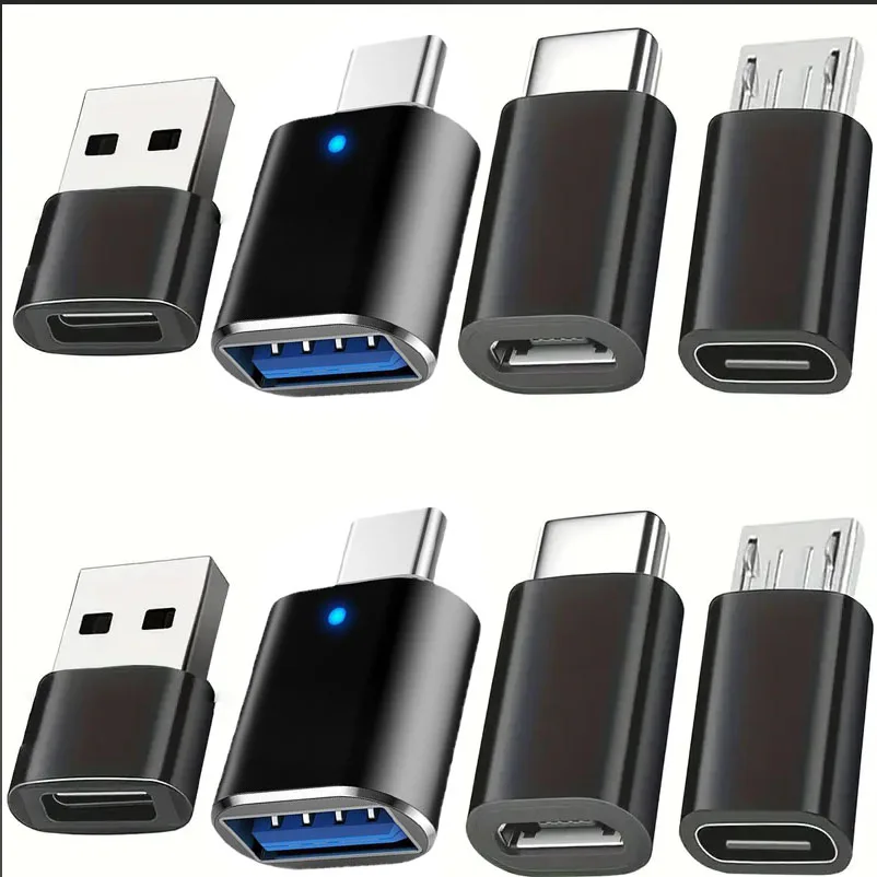 8-piece adapter set, usb female to Type-C male adapter, USB-C to usb converter…