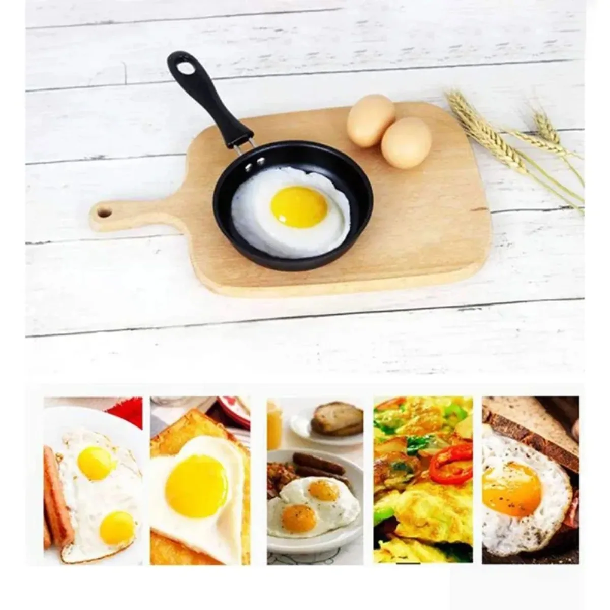 Mini Frying Pan with Handle Portable Egg Omelet Skillet Pancake Steak Cooking Pan… - Image 4