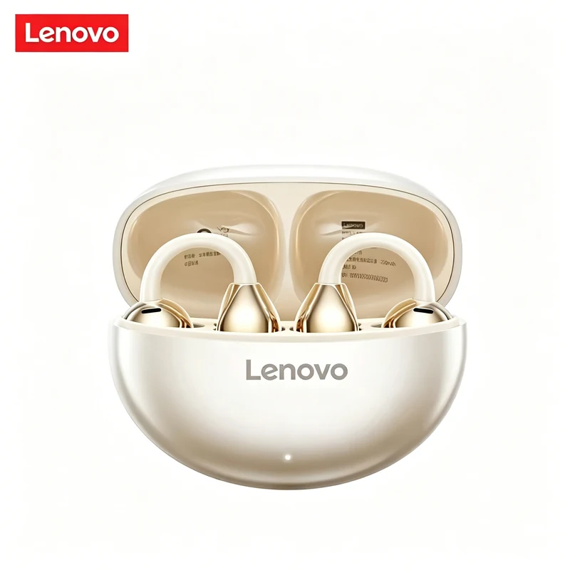 TA410 Lenovo Ear Clip Headphones Built-in Microphone Wireless Headphones Ear… - Image 7