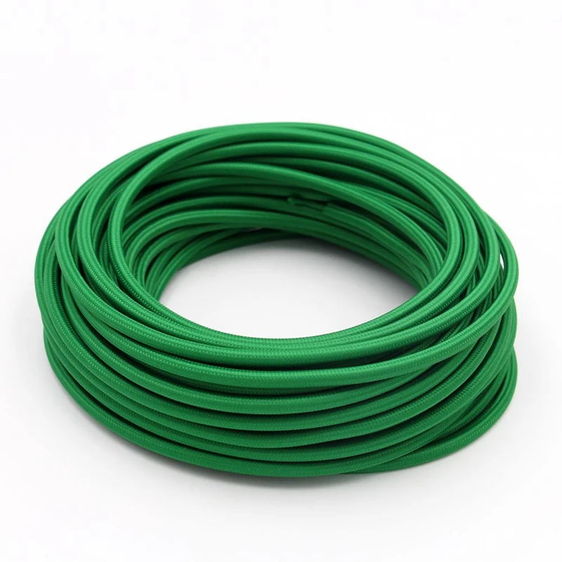 3 Core 0.75mm2 Fabric Braided Cable Woven Cloth Covered Flex Cord Vintage Light… - Image 24