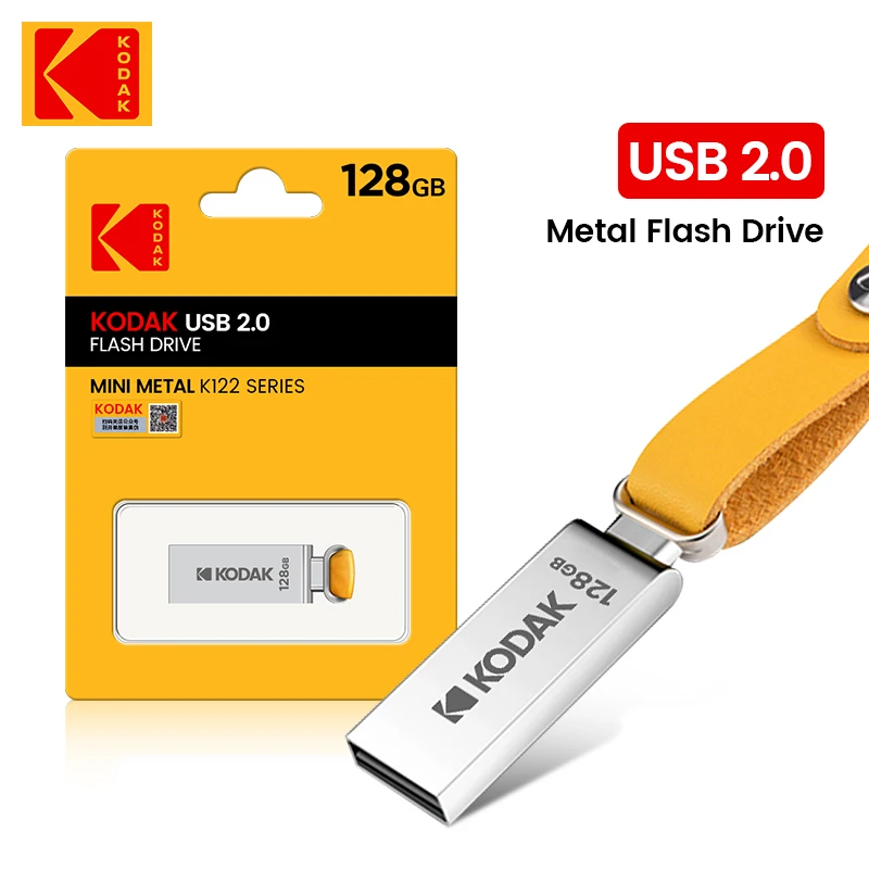 KODAK USB 2.0 Pen Drive 32GB 64GB 128GB K122 Metal USB Flash Drive Memory Pendrive - Image 2