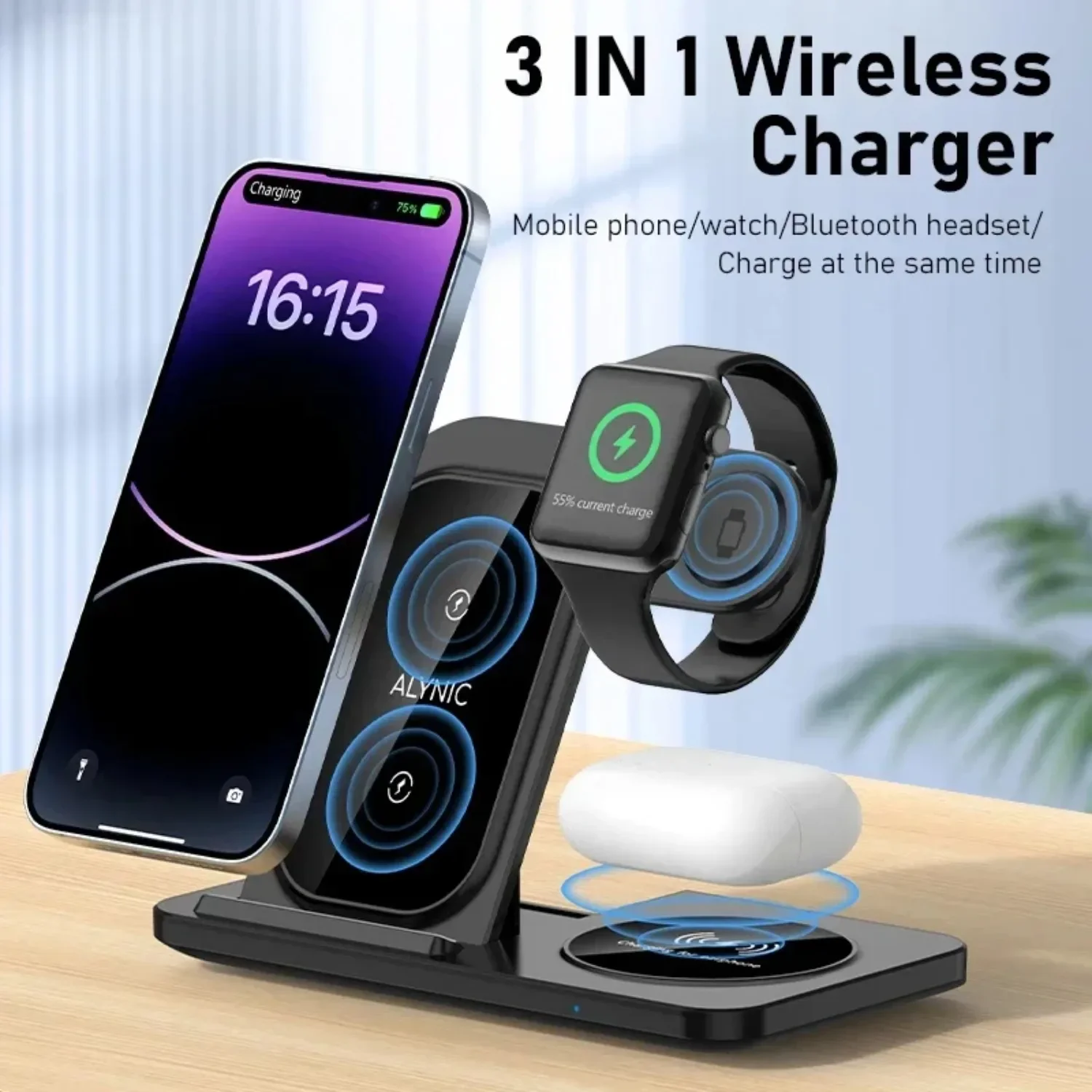 3 in 1 Wireless Charging Station for Magsafe Charger Stand Fast Magnetic Wireless… - Image 24
