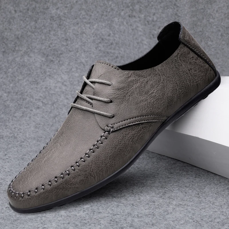 Summer Hollow Out Leather Shoes Men Luxury Italian Men Casual Handmade Moccasins Designer Breathable Boat Shoes Zapatos Hombre - Image 10