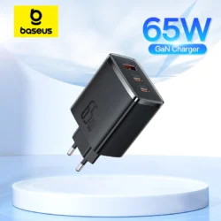 Baseus 65W GaN Charger PD Charge Type C USB Charger Support QC Portable Fast…