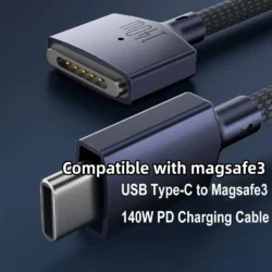 Compatible MagSafe3 Magnetic Charger Cable USB-C to MagSafe3 Laptop Charging Cable…